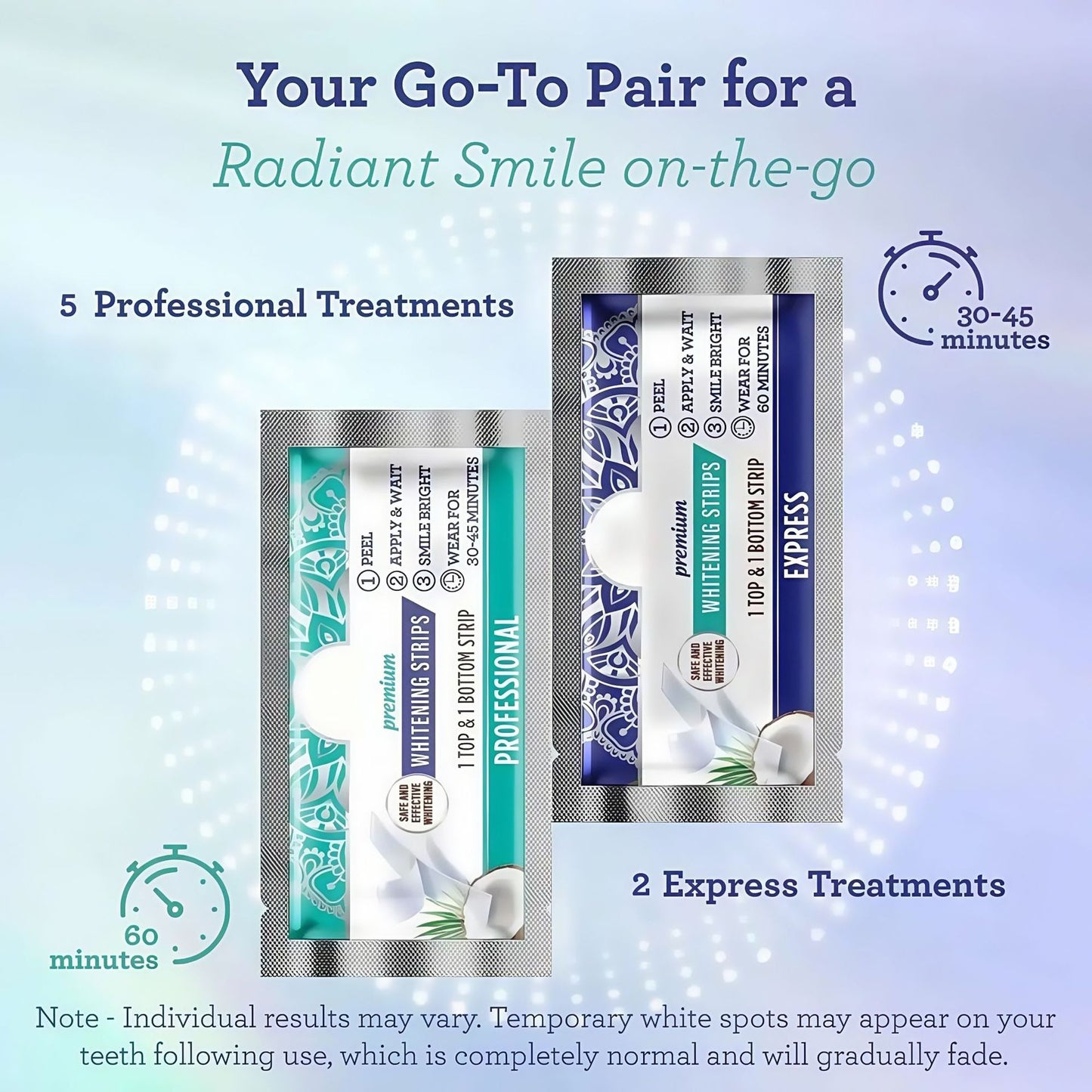 Coconut Mint Teeth Whitening Strips