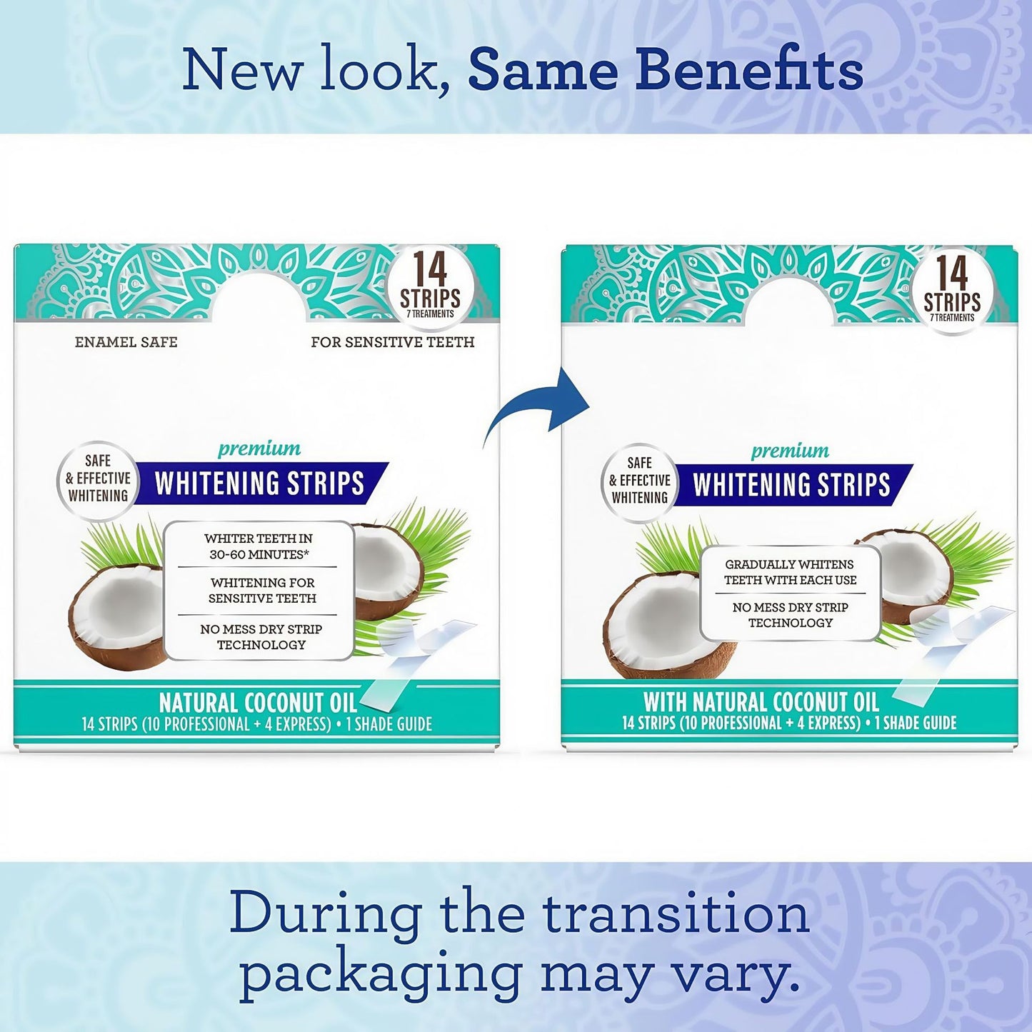 Coconut Mint Teeth Whitening Strips