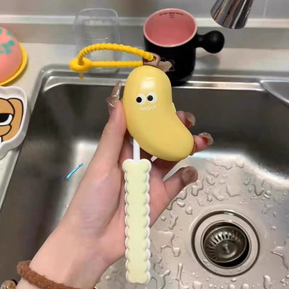 Travel-Ready Banana Toothbrush Protector with Built-In Toothpaste Storage - The Ultimate Compact Solution for Hygiene on the Go!