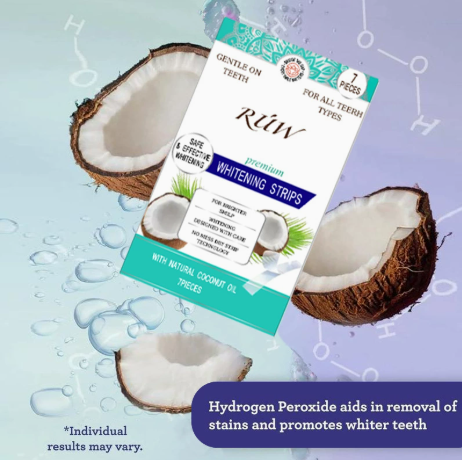 Coconut Oil Mint Teeth Whitening Strips